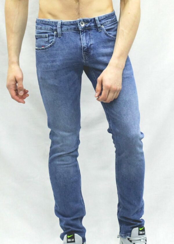 Синие джинсы с потертостями арт. 12939/20 Jeans Vsem