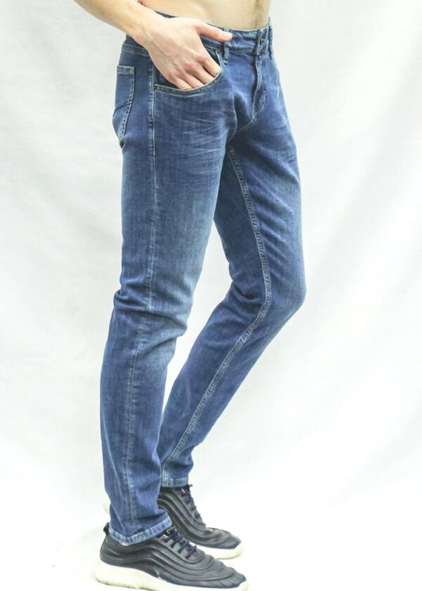 Синие джинсы с потертостями арт. 12951/20 Jeans Vsem