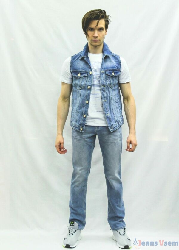 Джинсовая жилетка арт. 40365/20 Jeans Vsem